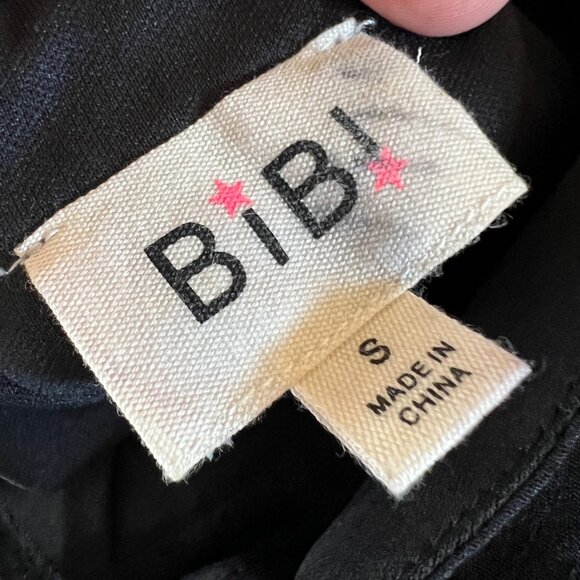 Bibi Black Ruffle Boho Western Maxi Dress Flutter Sleeves Black Size Small - Picture 10 of 14